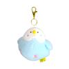 Sun Lemon Powabiyori Parakeet 11 x x Bag Cute Keychain, BL, 9.5 15cm, Charm, Keychain, Wool-Like Fabric, Bird, Soothing, P-1853