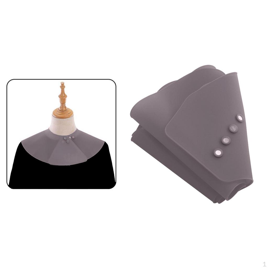 ,Professional Hair Cutting Collar Silicone Neck Cape, Clasp Design Waterproof Adjustable ,for