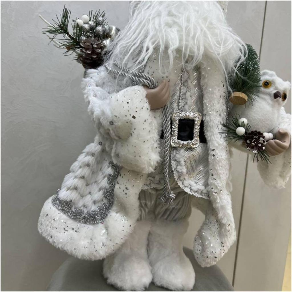 Christmas Claus White Santa Doll Doll Decoration 15802SA [Santa 46cm]