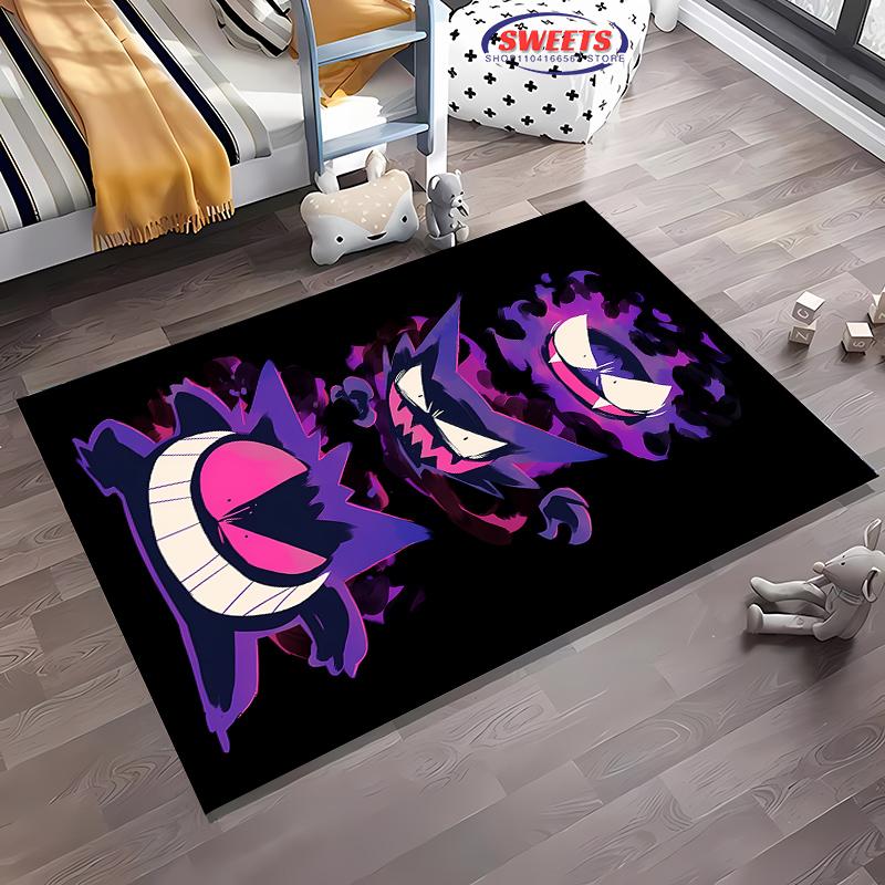New Arrive! Pokemon Gengar Cartoon Carpet,Rug for Living Room Tapete for Bedroom Sofa Doormat Decor Non-slip Floor Mat Potdemiel
