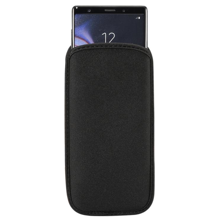 

Universal Neoprene Cell Phone Bag for Galaxy Note9 / Note8 / A8 Star and other 6.4 inch Smartphones(Black) чорний