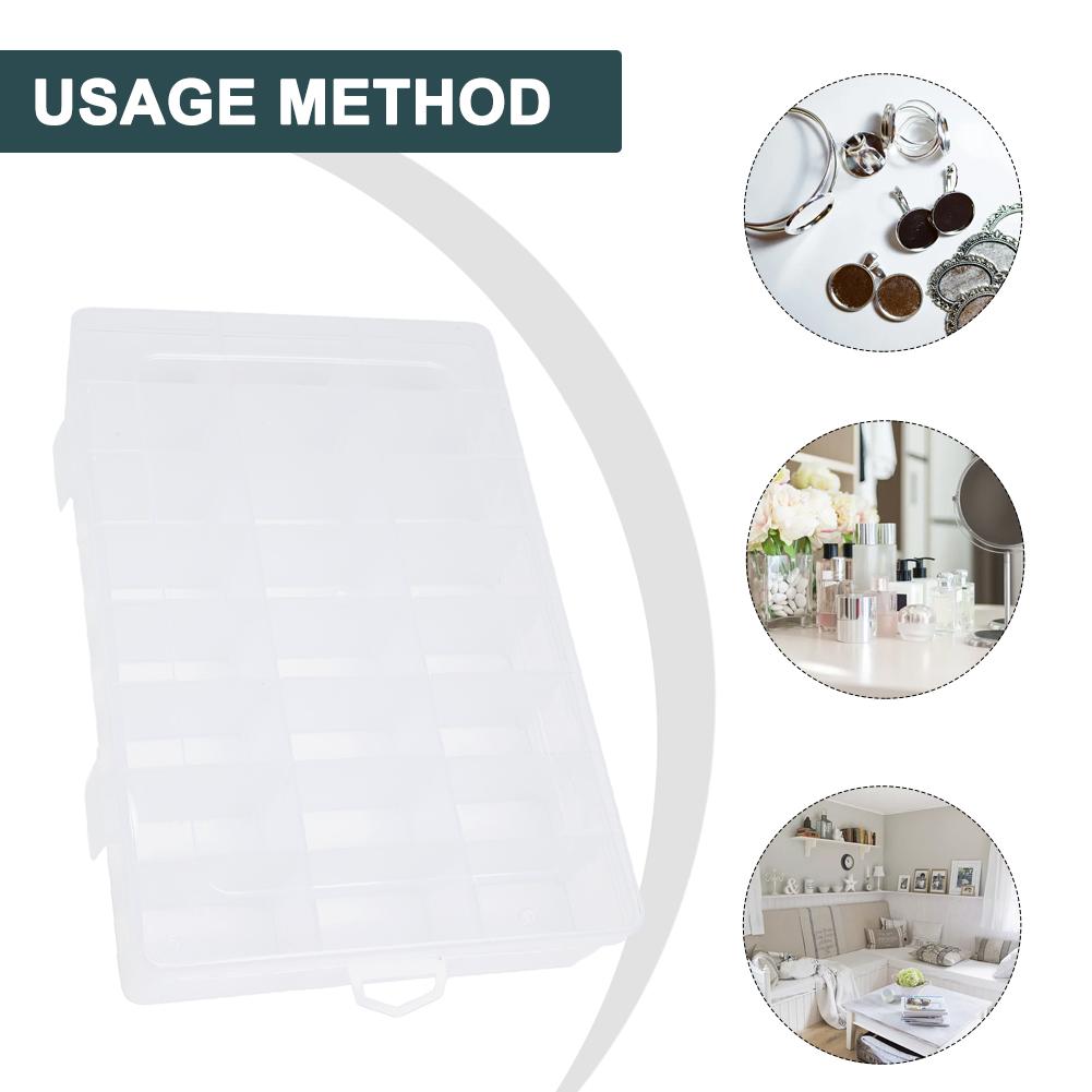 Multi Grid DIY Jewelry Transparent Storage Organizer Cases Box Beads Display AU