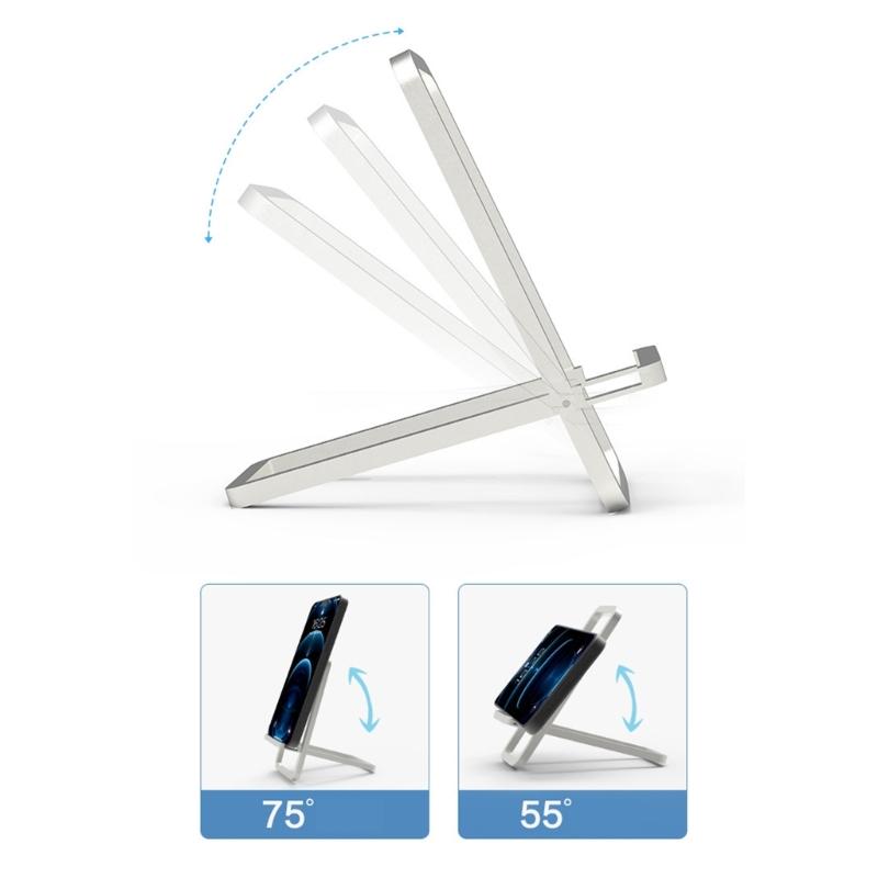 Small Foldable Phone Holder Adjustable Angles Mobile Stand Easy to Carry Universal Compatibility for All Smartphones