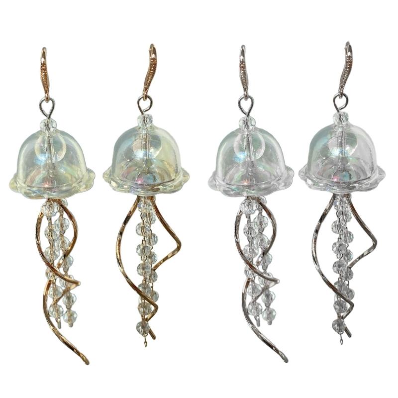Fashion Jellyfish Tassels Drop Earrings Temperament Dangle Earrings Elegant Pendant Earring Party Jewelry Charm Earring