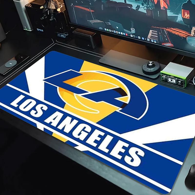 Los Angeles Rams Farbiges Mauspads Großes Gaming-Tischkissen Rutschfestes Laptop-Tablet Großes Mauspads XXL Matte Mini-PC-Spielmatte Mit Verriegeltem Rand