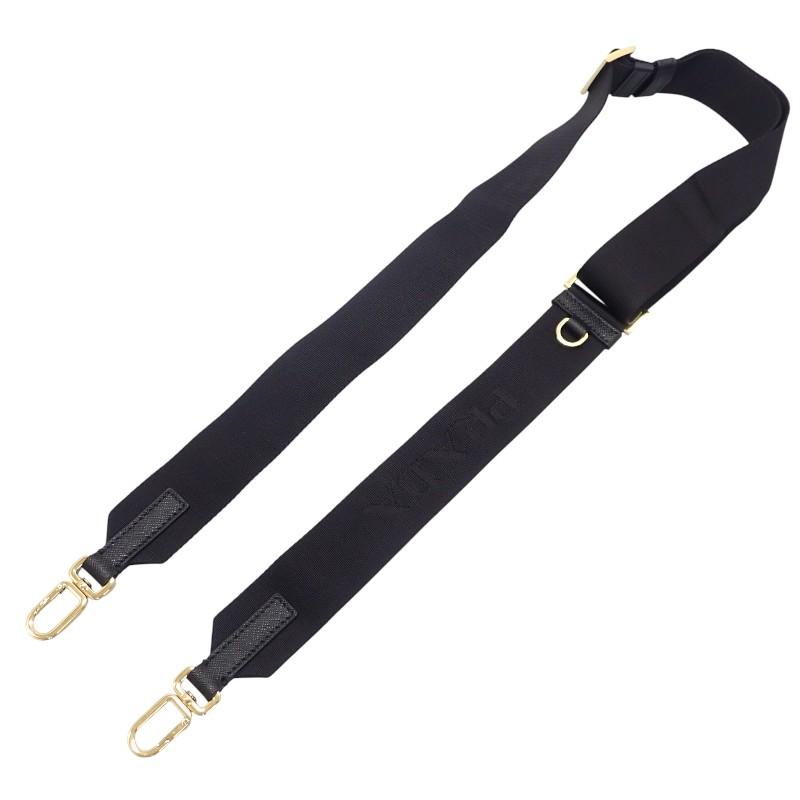 PRADA  2VH069 Shoulder Bag black polyester/Safiano mens