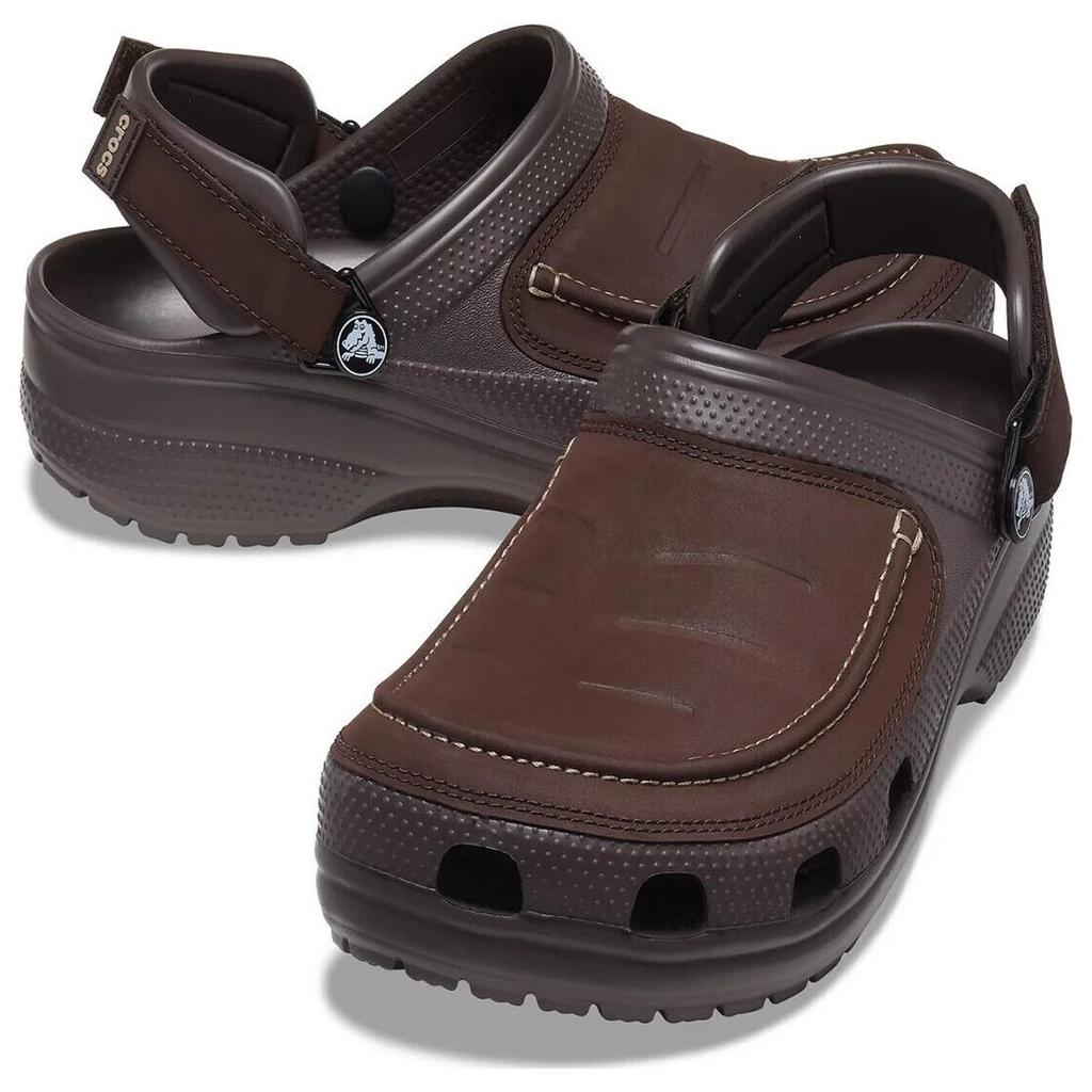 Crocs Classic clog Lightweight and comfortable Crocs Sandals Men's Dark Coffee