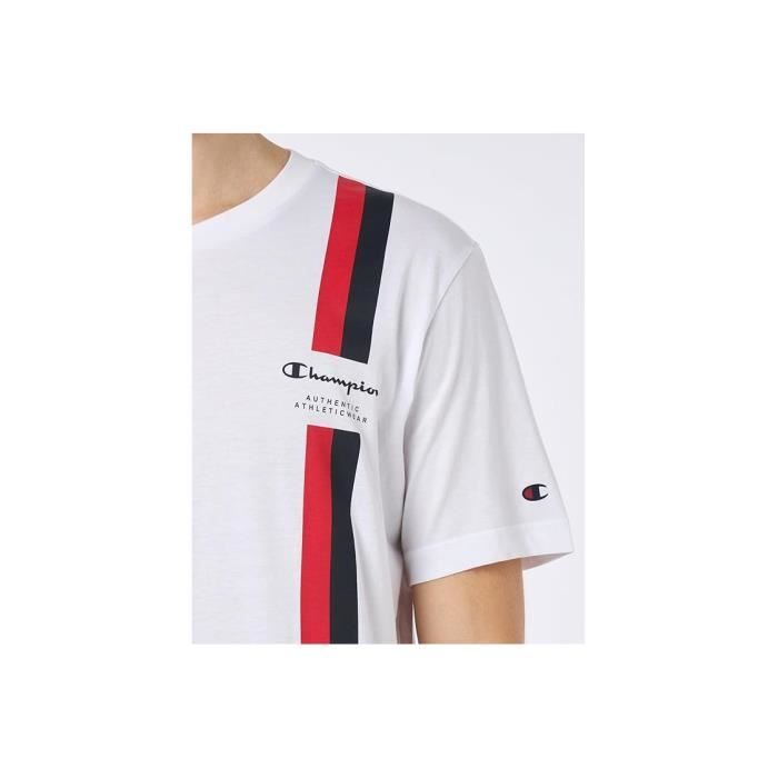 T-shirt enfant Champion Col en boîte 219736-WW001 T:M C:BLANC