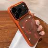 Transparent for Magsafe Phone Case for iPhone 17 Pro Max Air 16 15 14 13 12 11 Plus Compatible Orange 17 Air Hard Acrylic Cover
