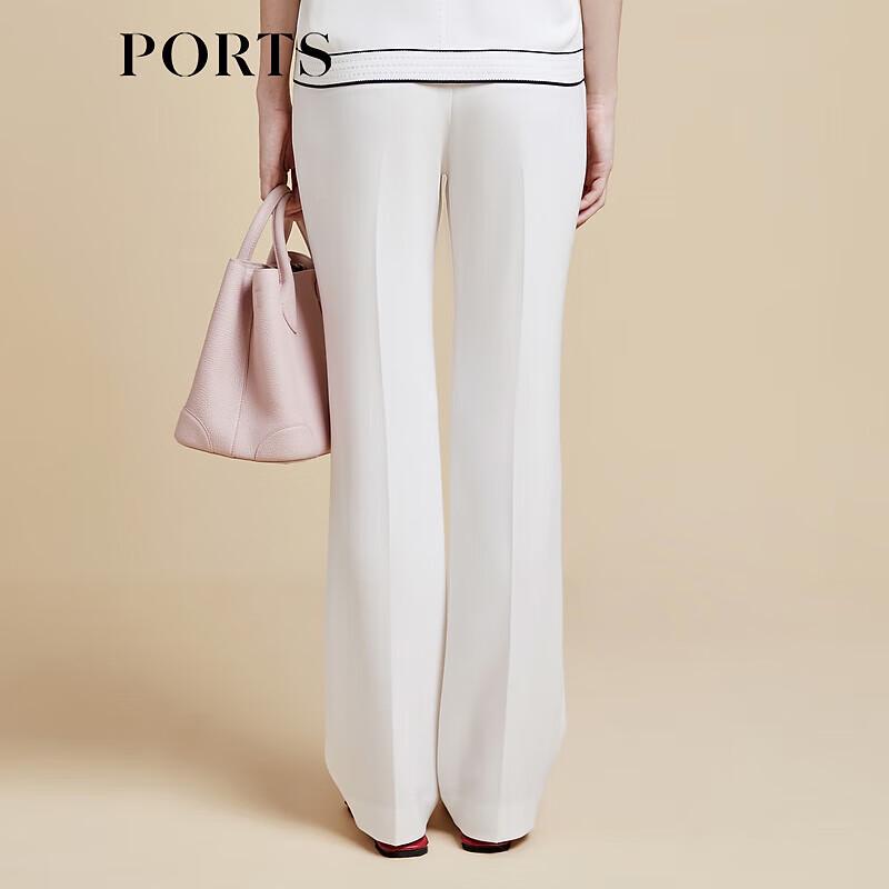 PORTS Women's Solid Straight-Leg Commuter Trousers