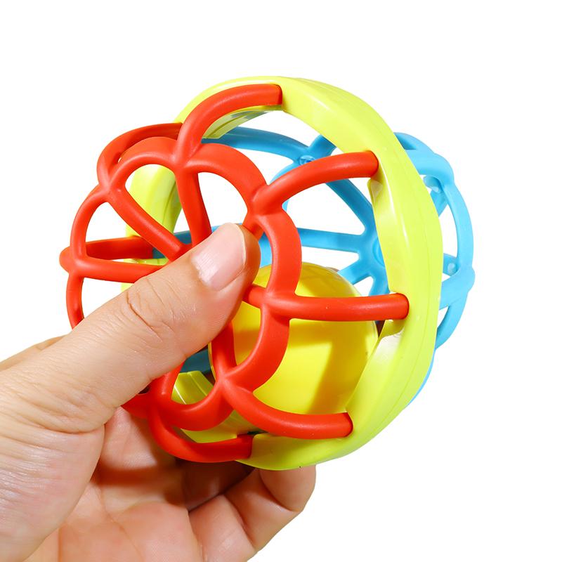 Miękka piłeczka do chwytania dla niemowląt: Edukacyjna grzechotka do wczesnego rozwoju