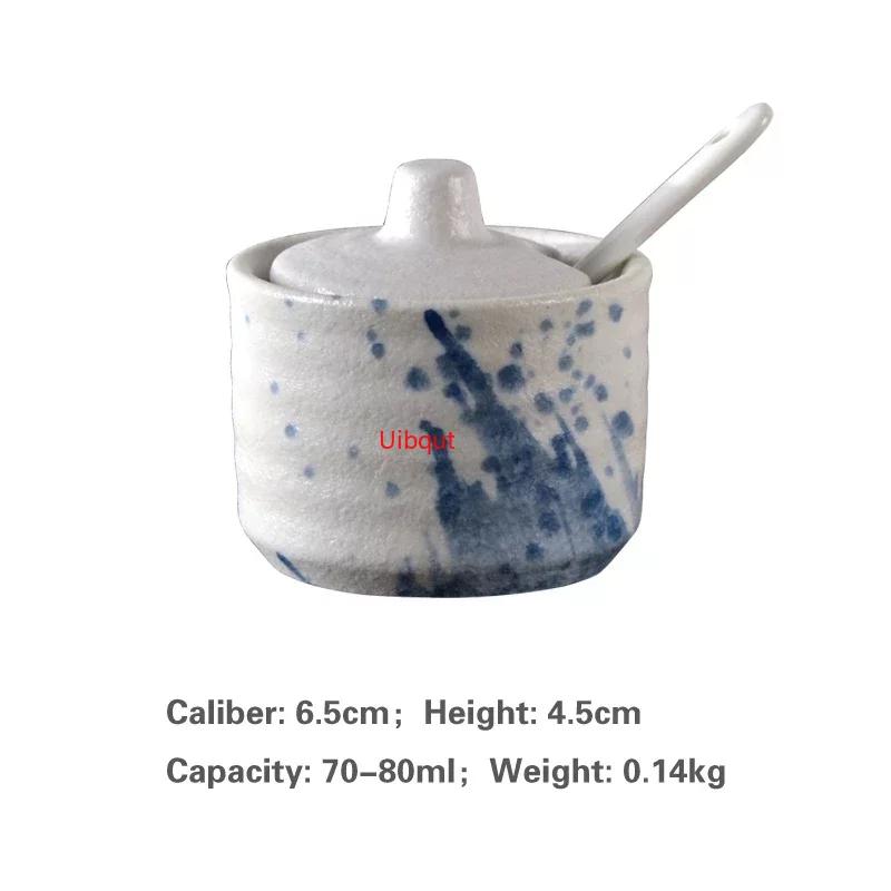 Japanese Tank Creative Seasoning Can Ceramic Seasoning Tank Kitchen Ware Storage Bottles and Jars Bottle Glass Bottle Jars