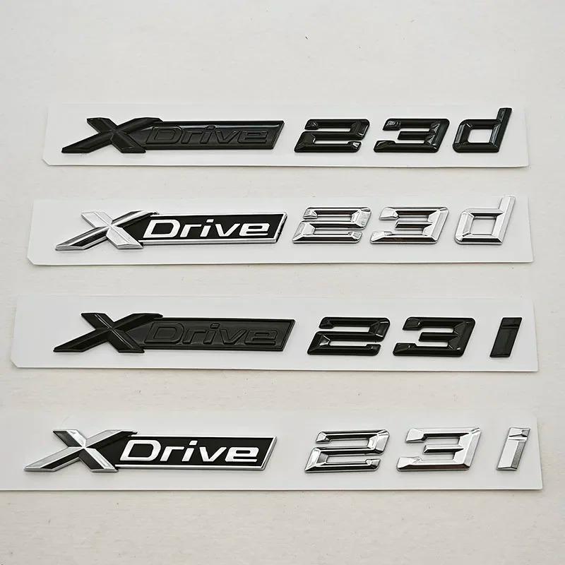 BMW X1 X2 X3 XDrive 23i 23d 3D ABS Car Styling Logo Emblems Rear Trunk Badge Side Fender Decals Exterior Accessories yq2