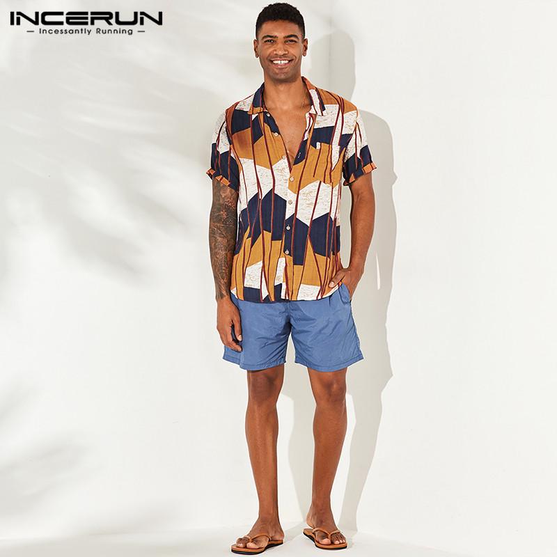 Loose Print Casual Vacation Shirts 