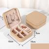 Jewelry Organizer Display Travel Jewelry Case Boxes Portable Locket Necklace Jewelry Box Leather Storage Earring Ring Holder