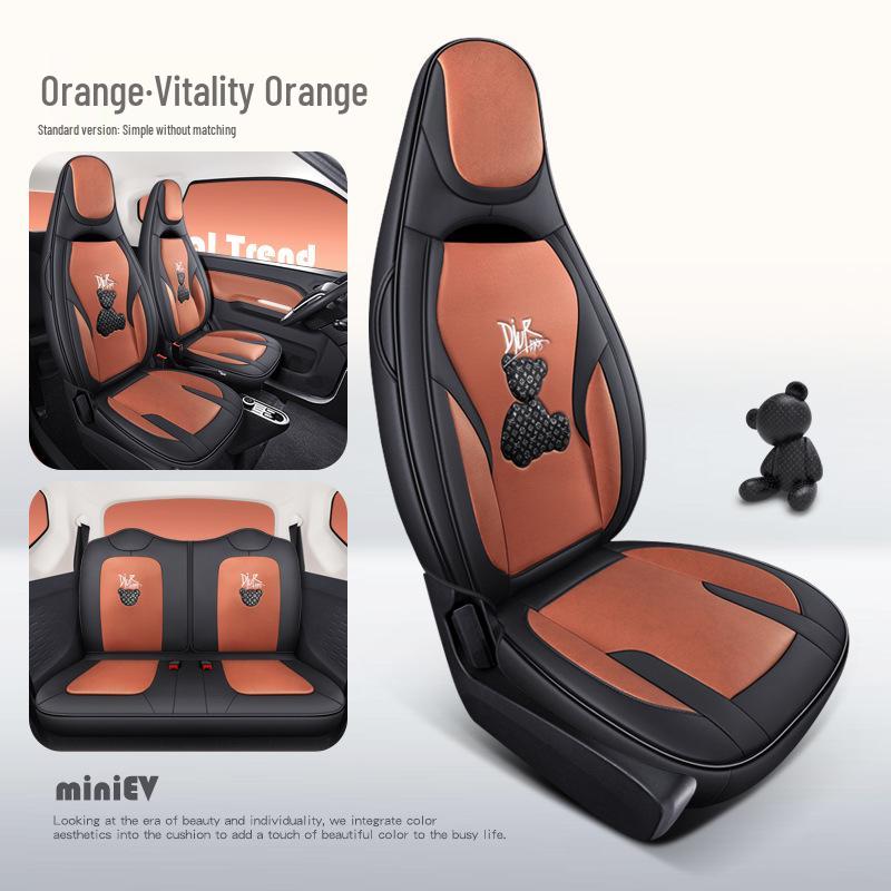 Anwendbares Wuling Hongguang MINIEV Technologie Bär Cartoon Autositzkissen für alle Jahreszeiten