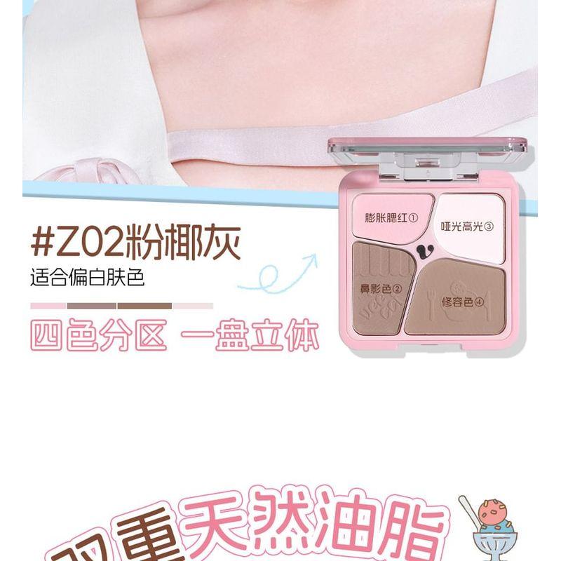 VEECCI - Freely Painted Highlighter & Shading Palette Chibi Maruko Chan Edition - 2 Types