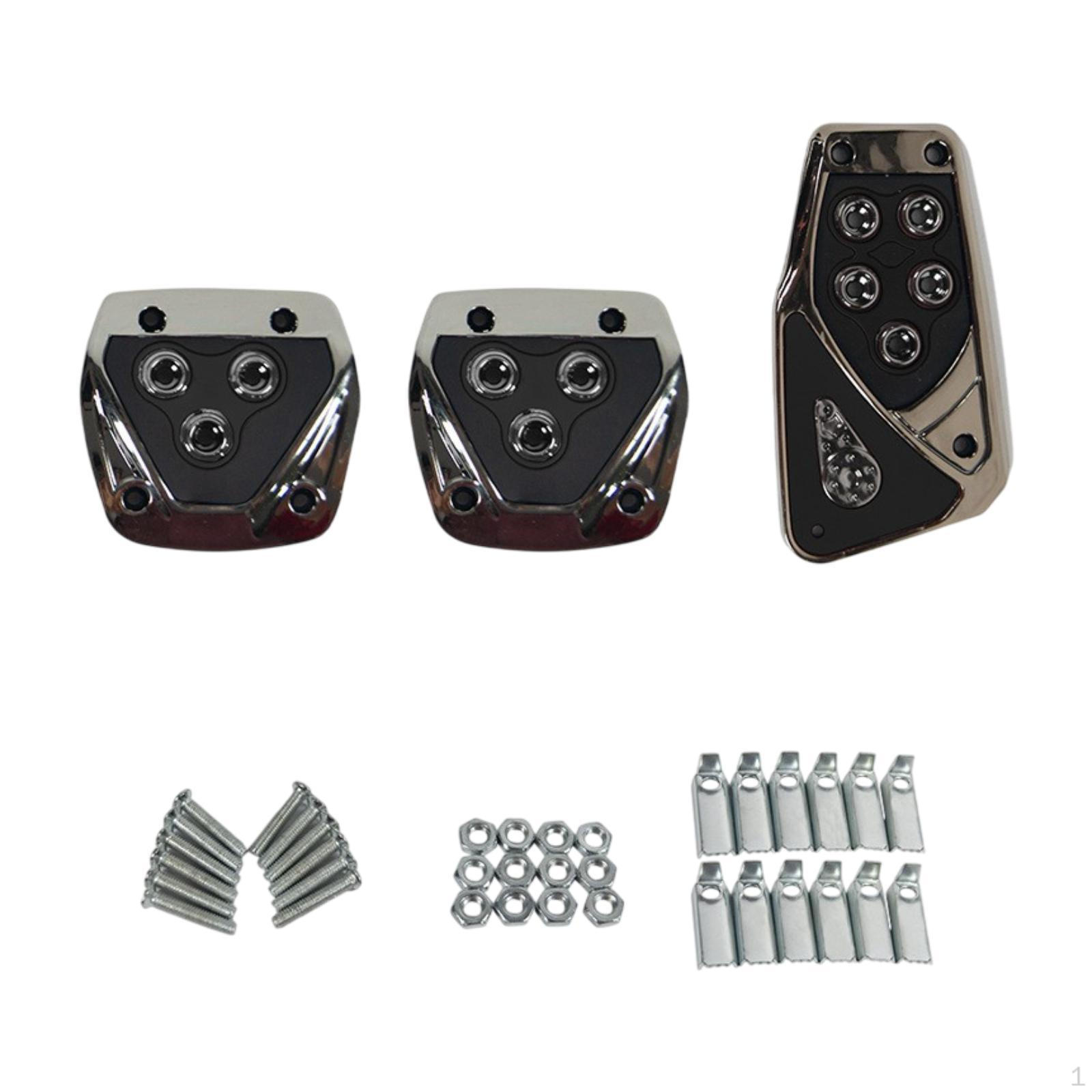 

2 комплекта чехлов на педали тормоза для замены в автомобиле Black Manual Gear