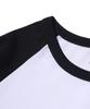 ANALOG MOOD Raglan Color Block Short Sleeve T-Shirt (White/Black)