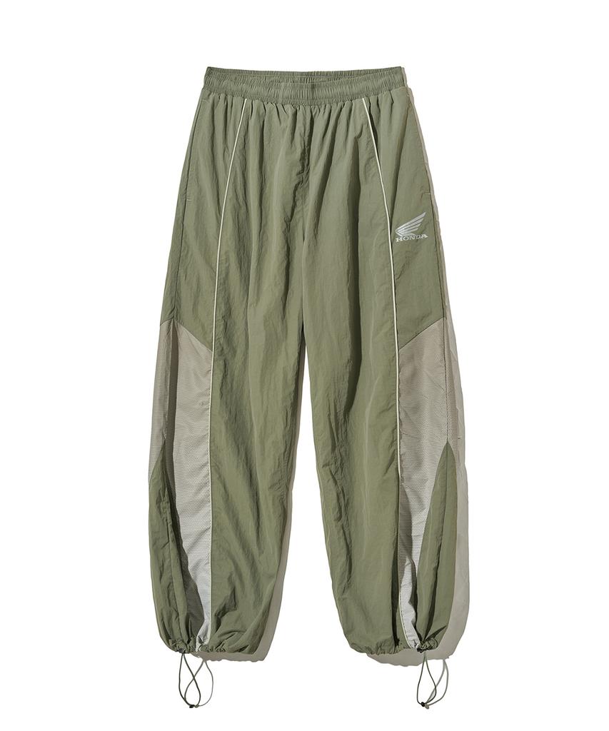 PHYPS MOTORCYCLE Speed Track Solid Nylon Pants Khaki