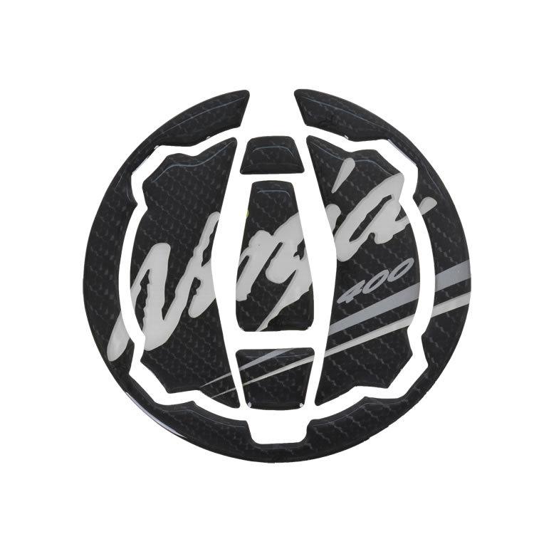 Decalcomanii tip os de pește din fibră de carbon și autocolante pentru rezervorul de combustibil Kawasaki Ninja 400