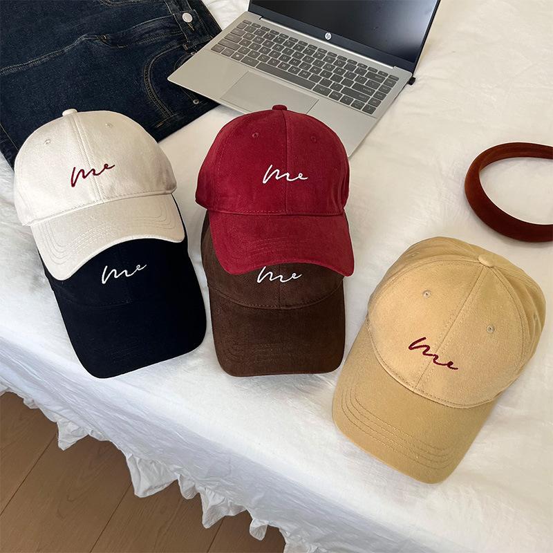 Hat Women's Sunshade Large Head Circumference Baseball Cap Men's Trendy Niche Styleclassyeasiest for Match Sports K-style Peaked