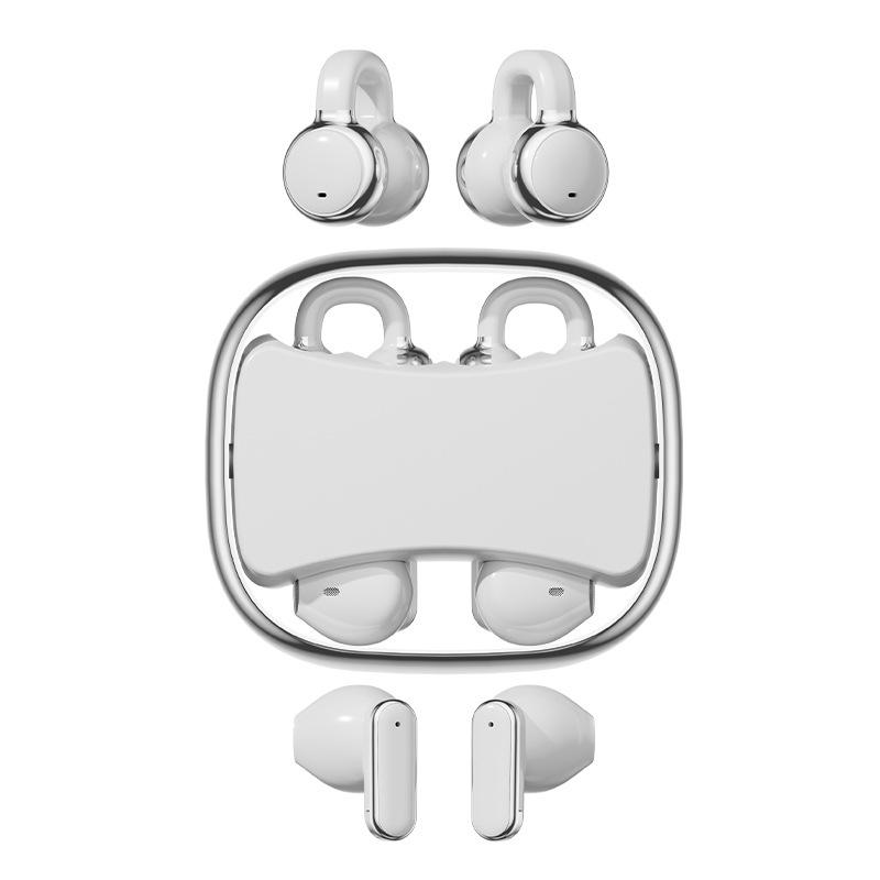 

Q9 Bluetooth Clip-on Semi-in-ear Earbuds - Long Battery Life & Comfortable Fit білий