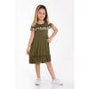 Girl's Daisy Embroidered Festive Summer Dress