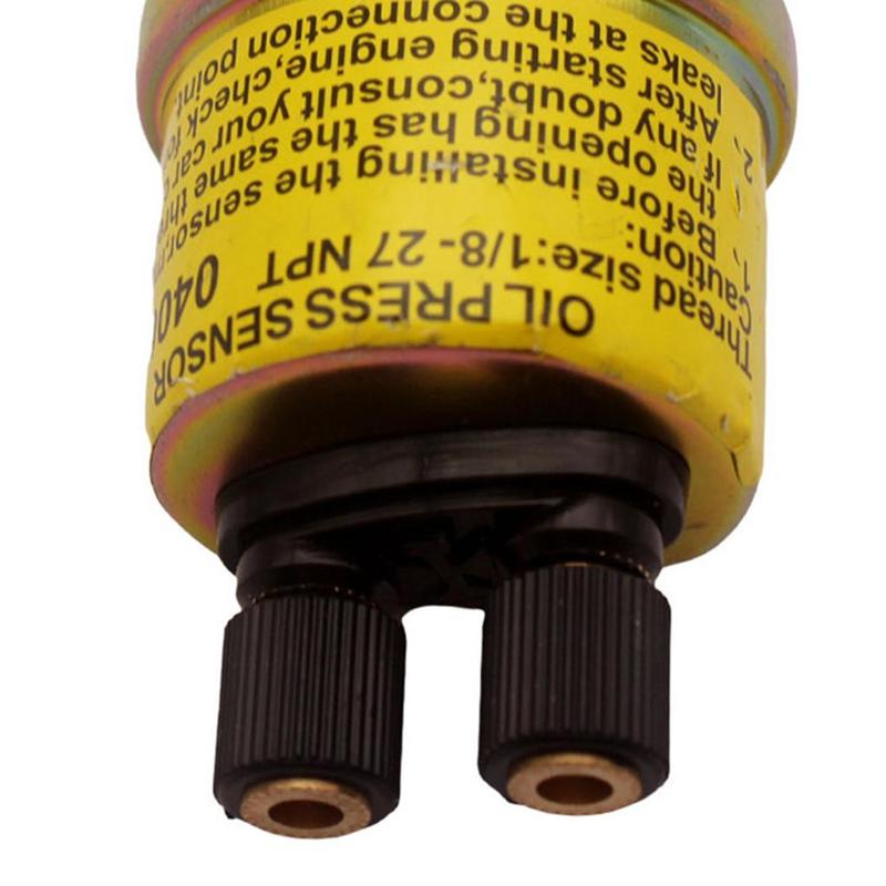 Aluminum Oil Pressure Sensor Sender 2 Terminal Mechanical Meter 150 PSI for Universal Car Oil Pressure Gauge