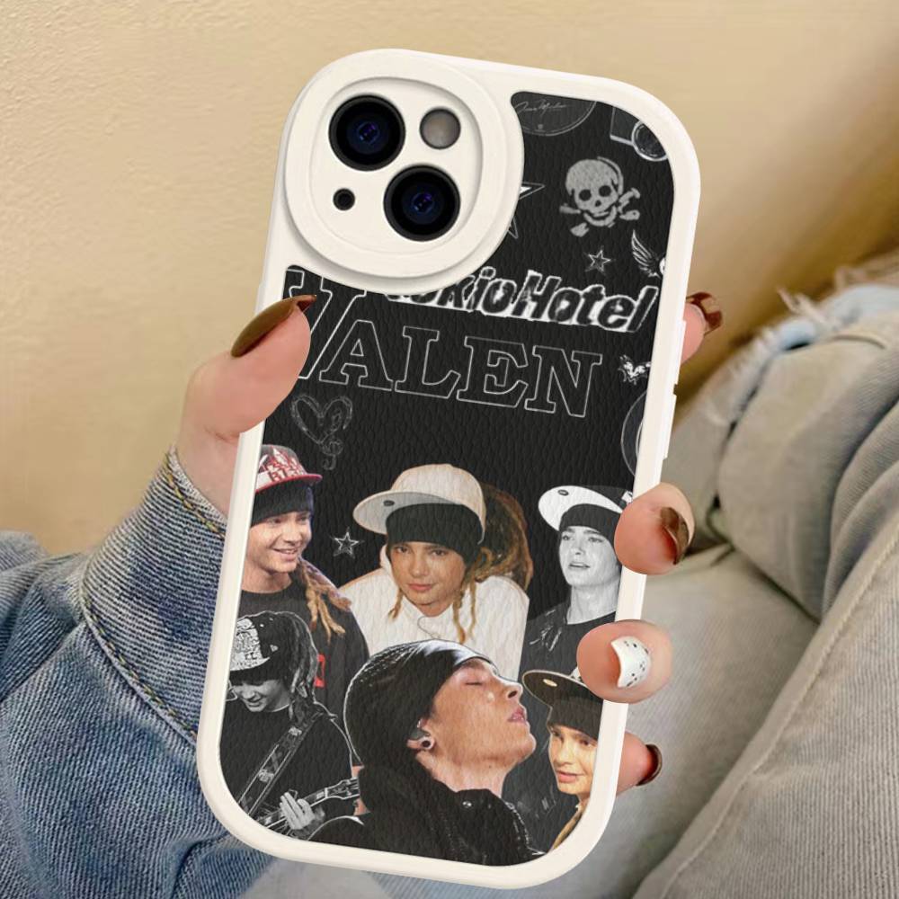 Tokio Hotel Band Phone Case For IPhone 16 15 14 13 12 11 Pro Max Plus Soft Leather Cover