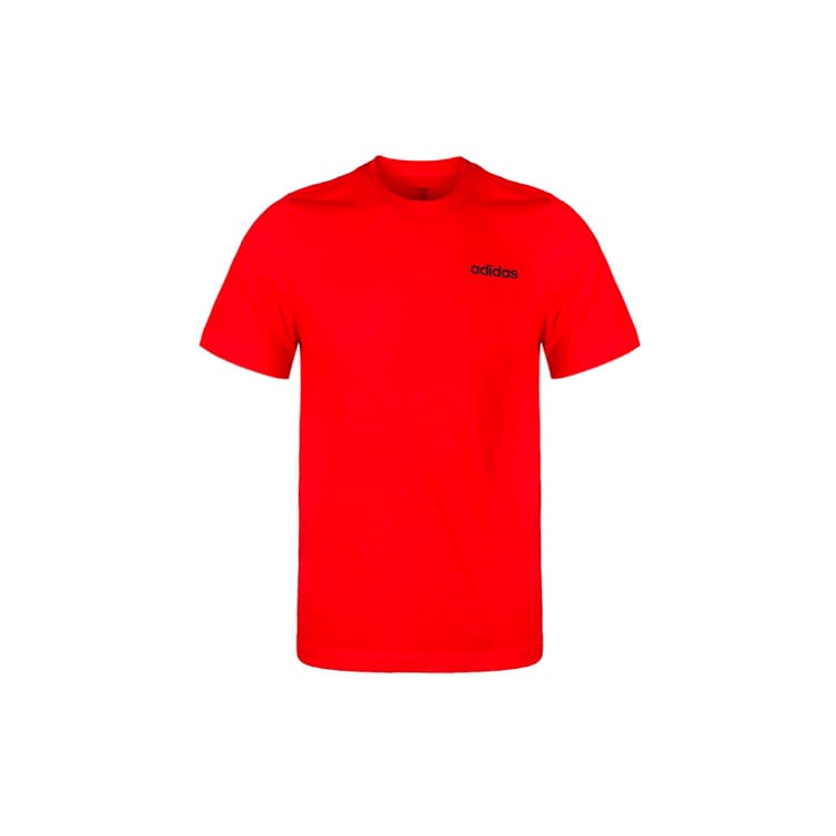 adidas D4T T Shirts Men's Red Crew Neck Moderate Straight Fit DU0385