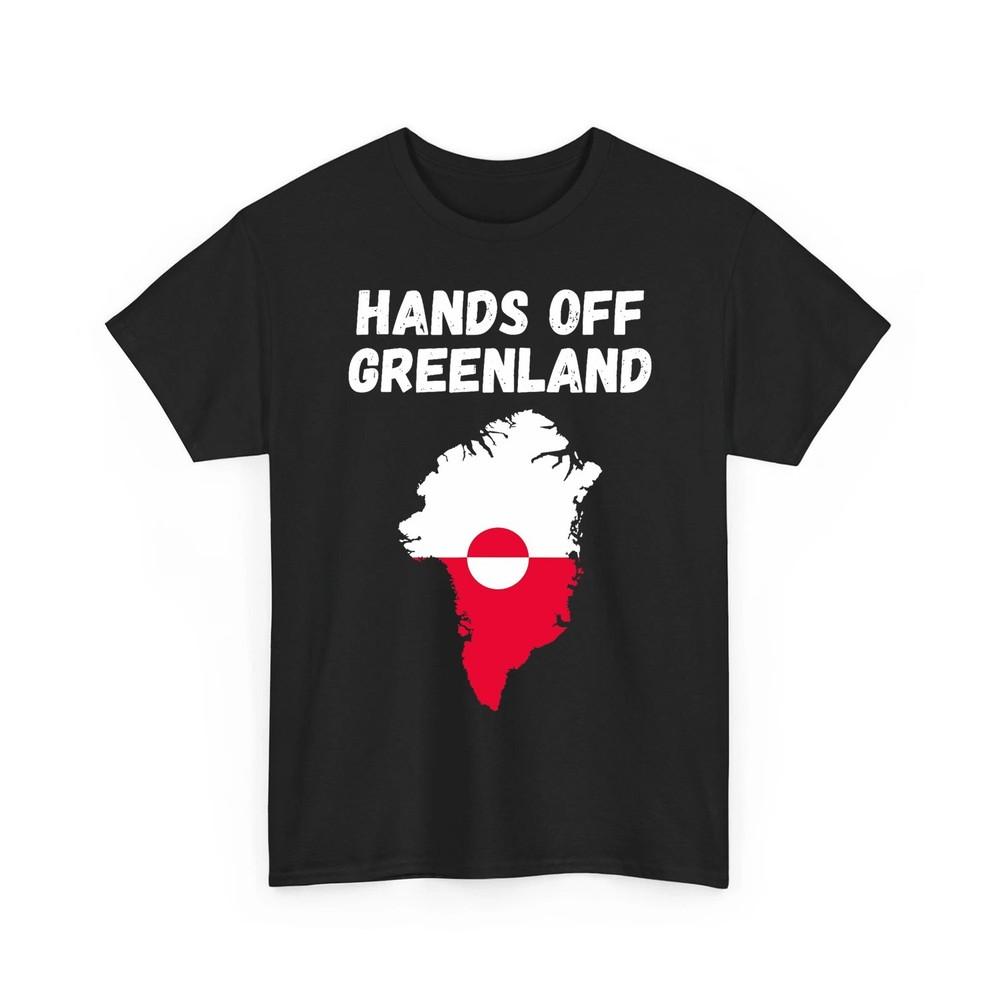 Hands Off Greenland Greenland Is Ours Greenlandic Pride Greenlandic Flag Tee Unisex T-Shirt XXL