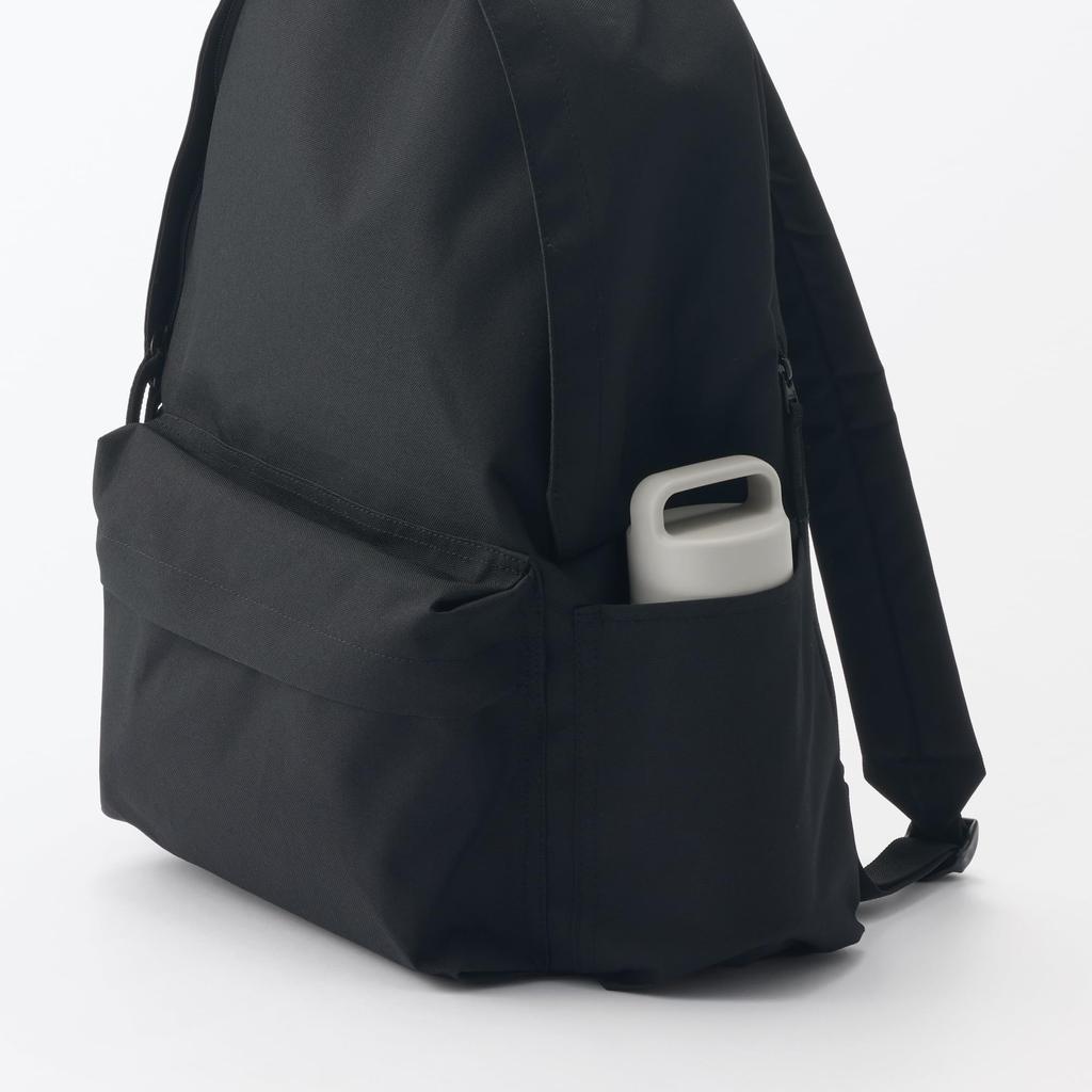 MUJI Vacuum Insulated Insulated Bottle with Gray 76049005 Handle, 350mL, Beige,