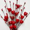 6 Stück Künstliche Herzbeeren Picks Valentinstagsfeiertag Dekorative Herzbeeren Stiele Zweige für