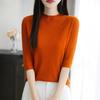 All-Season Women's 50% Wool 50% Silk Sweater | Lightweight Warm Blend Pullover | Luxury Cashmere Silk Knitwear