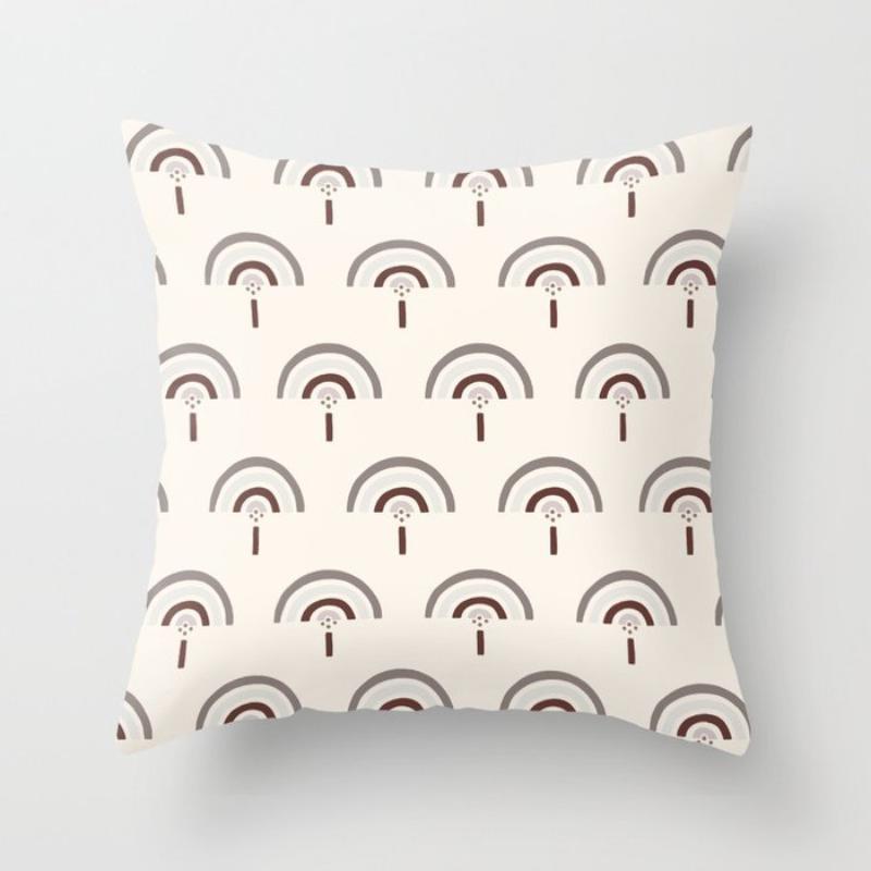 Modern Minimalist Abstract Pillow Cover Minimalist Geometric Peachskin Velvet Cushion