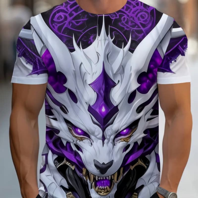 

Men s Retro 3D Graphic Print T-Shirt - Perfect for Daily Wear and Vacation XL