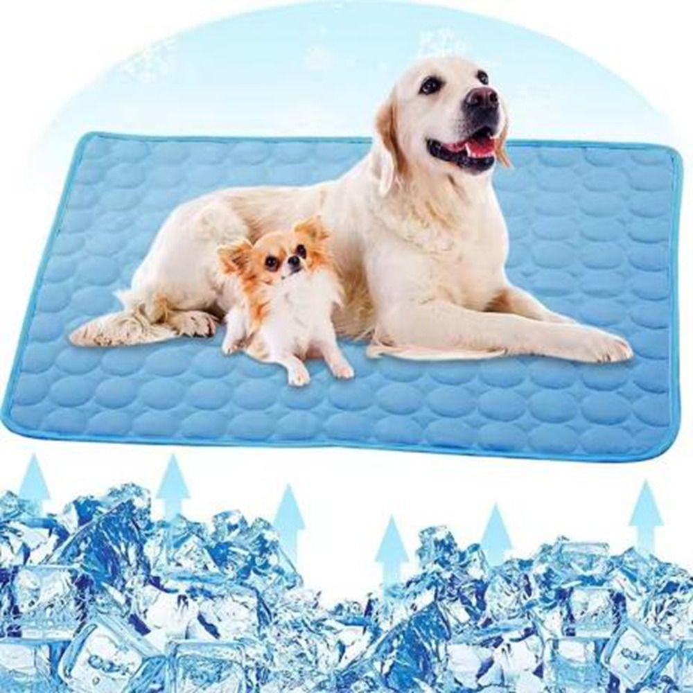 Breathable Pet Ice Pad Bite Resistant Dog Cooling Mat Comfortable Dog Cooling Ice Pad  Offices