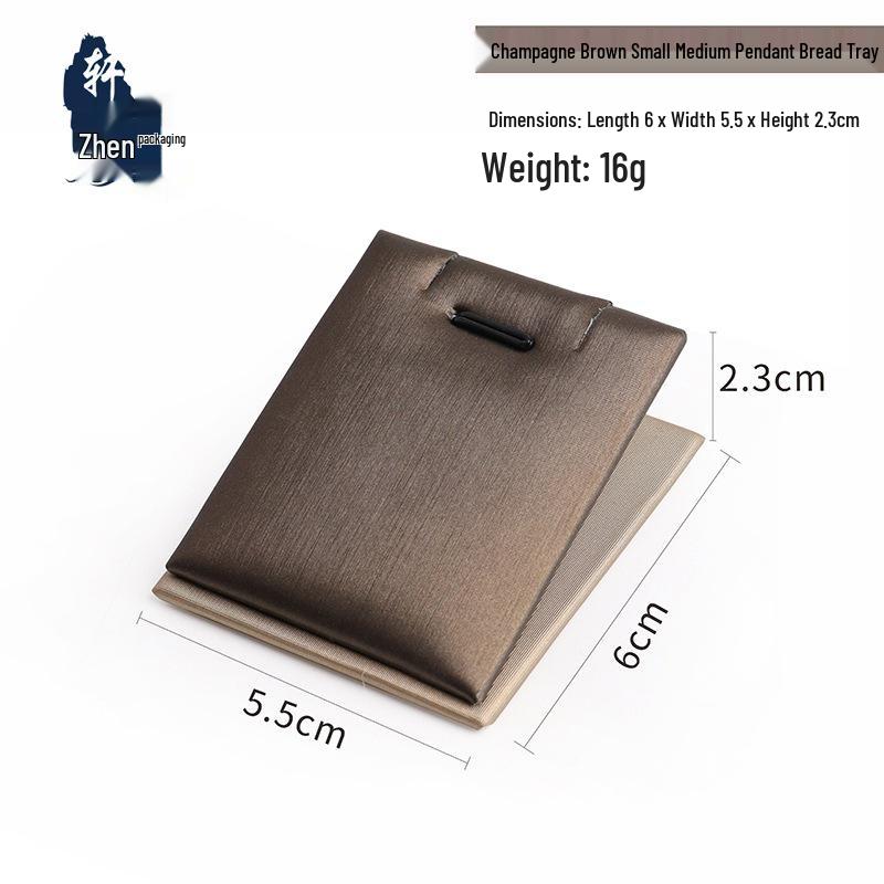 Champagne Brown Beveled Pendant Tray - Jewelry Display and Storage Stand