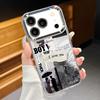 Retro Collage Style Phone Case For iPhone 17 Pro Max Plating Lens Frame Clear Soft Cover For iPhone 16 15 14 13 Pro Max 11 16E 17E