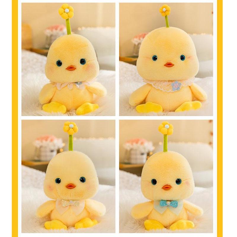 Cute Plush Toy Doll For Children's Birthday Gift Animal Chicken Design Short Plush Material 20cm Height