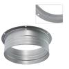 Metal Exhaust Duct Connector Flange Round High-temperature Resistant Straight Flange Adapter 75-300mm Pipe Air Vent Connector