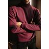 Dongjie No Logo Flus Solid Color Thermal Base Layer Half-High Collar Warm Sweatshirt Loose Layering Top for Men and Women