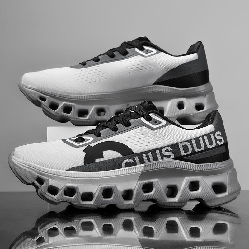 Baskets Course Antidérapantes Respirantes Chaussures Tout-Terrain Maille Luxe Chaussures d'Extérieur Baskets Couple Course Amorti Chaussures de Course Homme 39 white