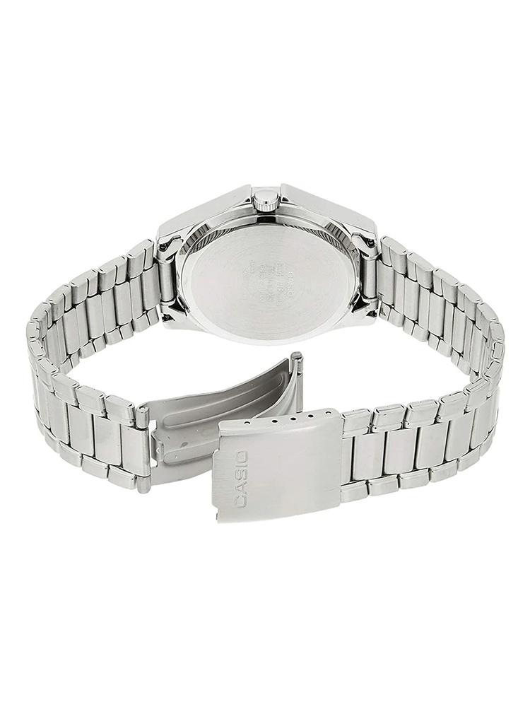 Casio - Stainless Steel Strap, Silver Dial, Women's Quartz Watch with Date MTP-1183A-7A