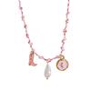 Colorful Ocean Pendant Necklace & Bracelet Set - Personalized Multi-colored Design