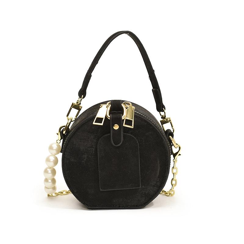 Fashionable Mini Pearl Round Bag For Kids Stylish Chain Shoulder Bag In Various Colors