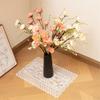 2Pcs Elegant Lace Tablecloths Square Florals Artwork Neutral Tone Sturdy Polyester Home Furnishing Textiles