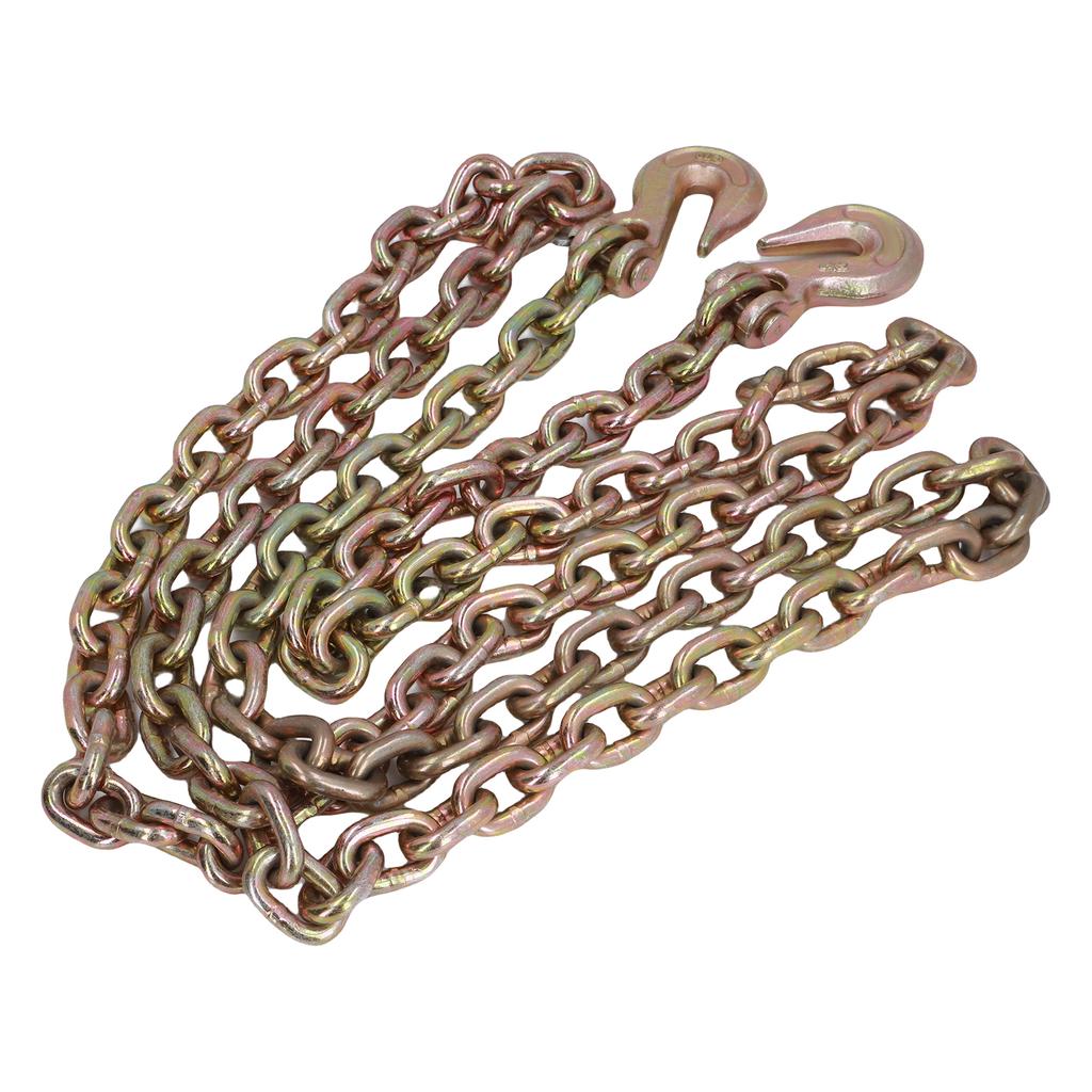 Binder Chain Double Clevis Grab Hook 10FT Length G70 Mn Steel Transport Binder Chain for Towing
