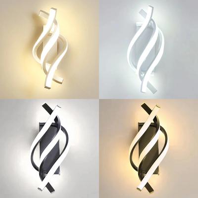 LED-Spiral-Wandleuchte Luxuriöse Moderne Wandlampe Raum Flur Treppen Wandleuchte für Zuhause Nachttisch Wohnzimmer Beleuchtung